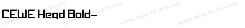 CEWE Head Bold字体转换